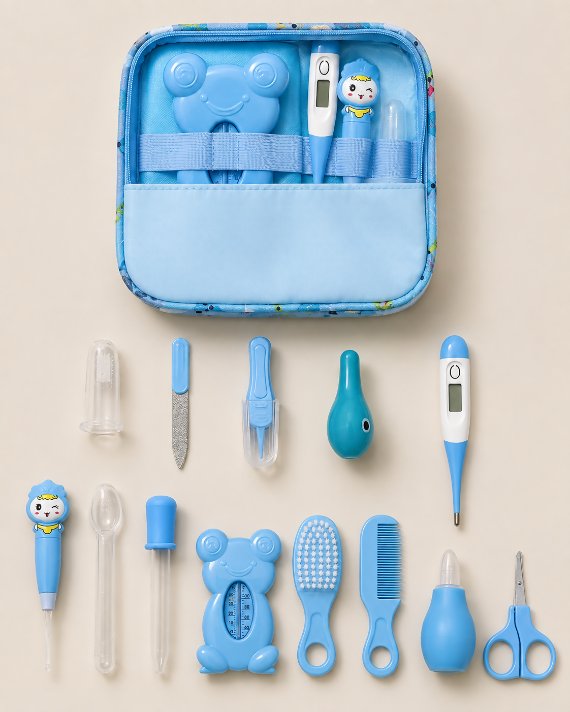 13-Piece Baby Care & Grooming Kit with Bag