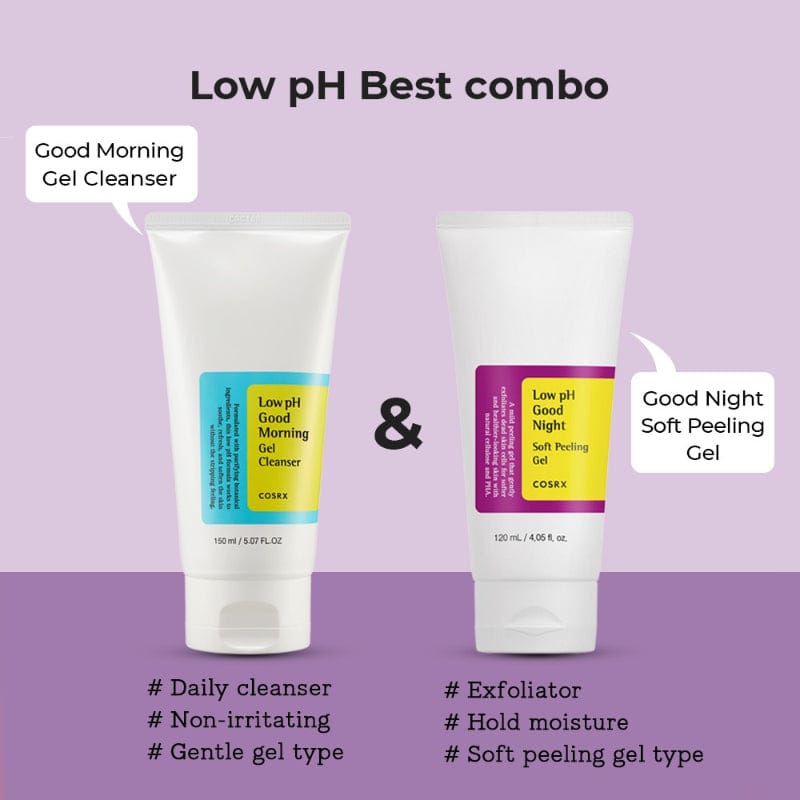COSRX Low pH Skin Care Duo (Cleanser + Peeling Gel)