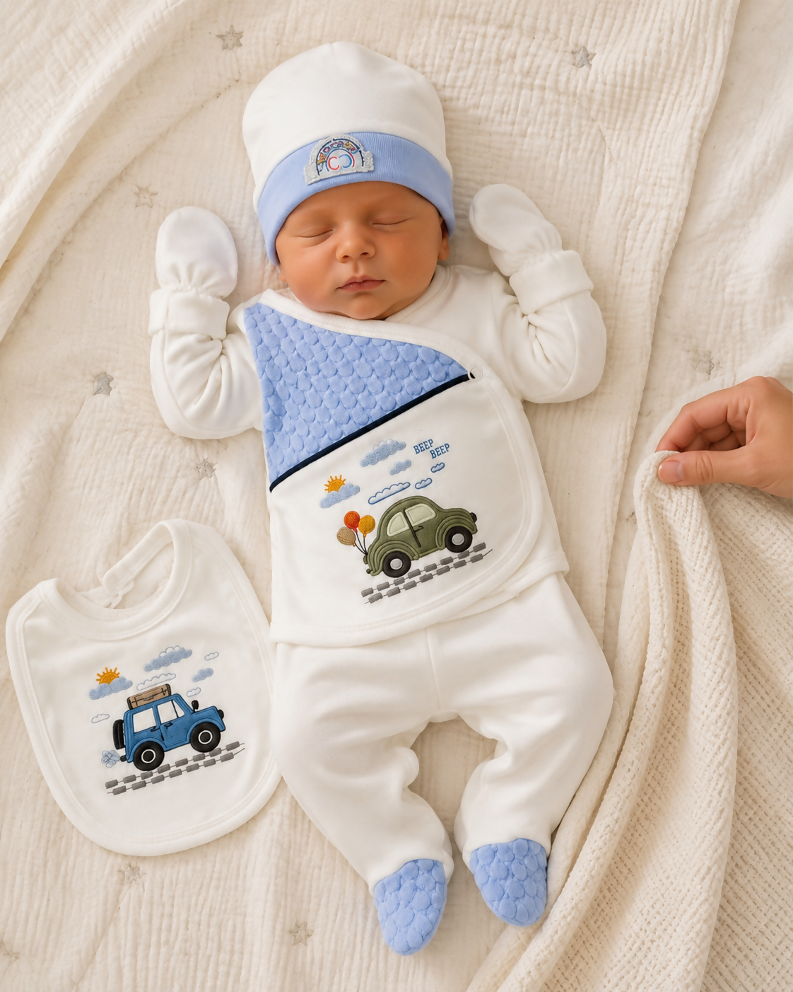 Turkish 5-Piece Newborn Pajama Set