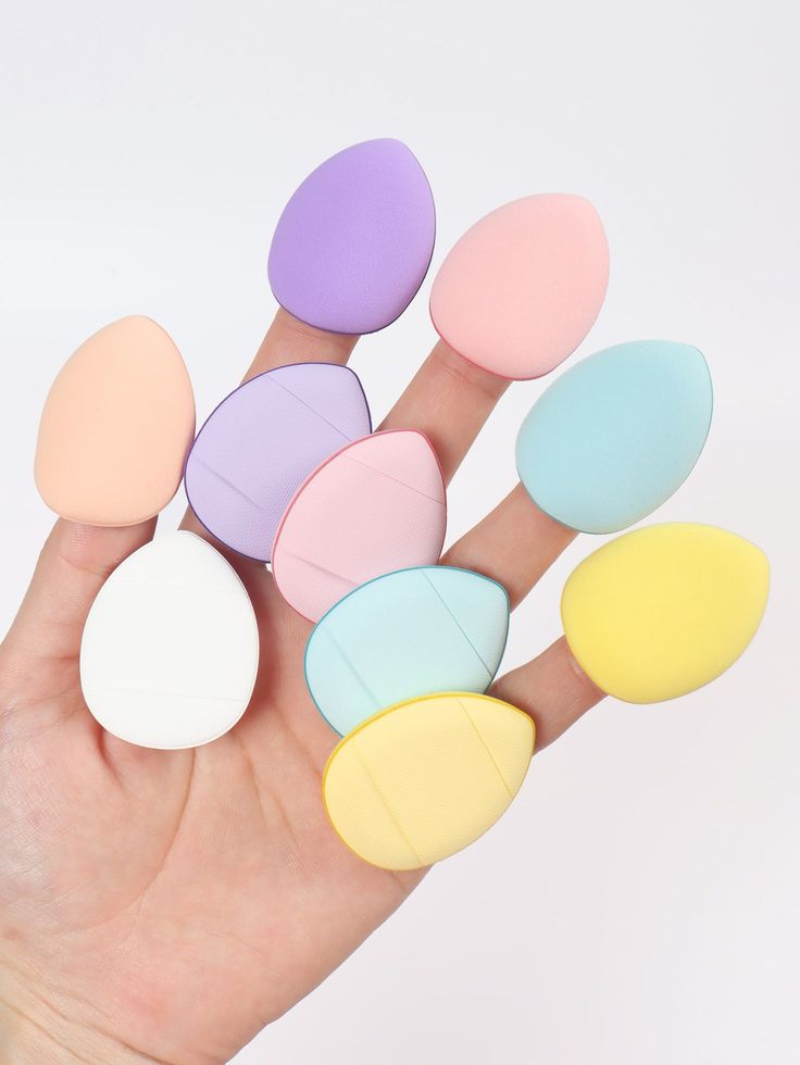 Mini Finger Powder Puff Applicator Set (Pack of 4) – Flawless Touch at Your Fingertips