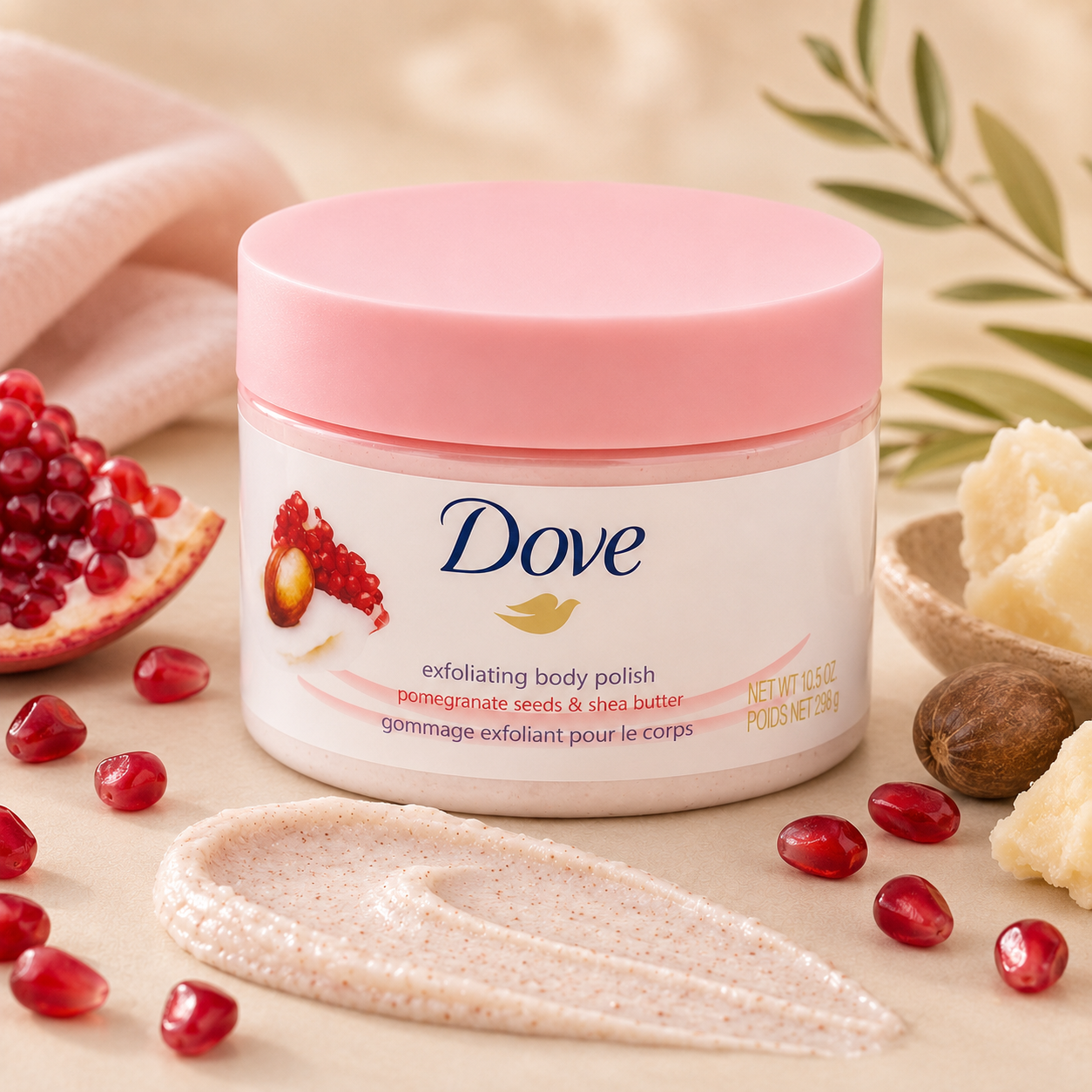 Dove Exfoliating Body Scrub – Smooth, Soft & Radiant Skin