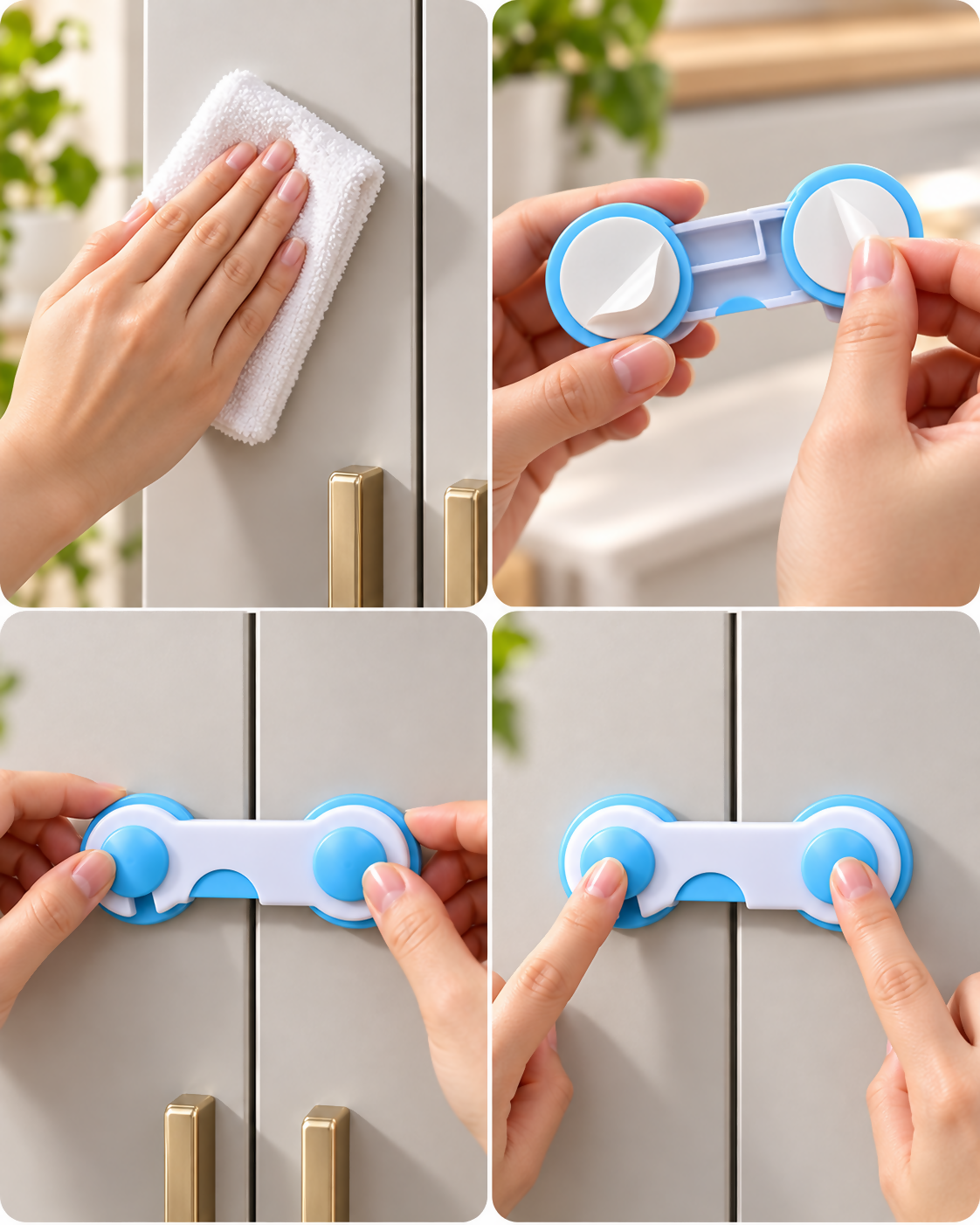 Bone-Shaped Child Safety Locks – 2 Pieces