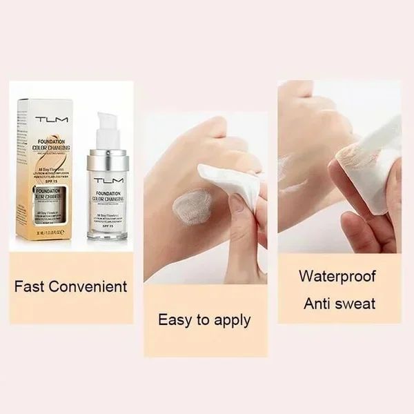 TLM Color Changing Foundation – Flawless Blend Technology