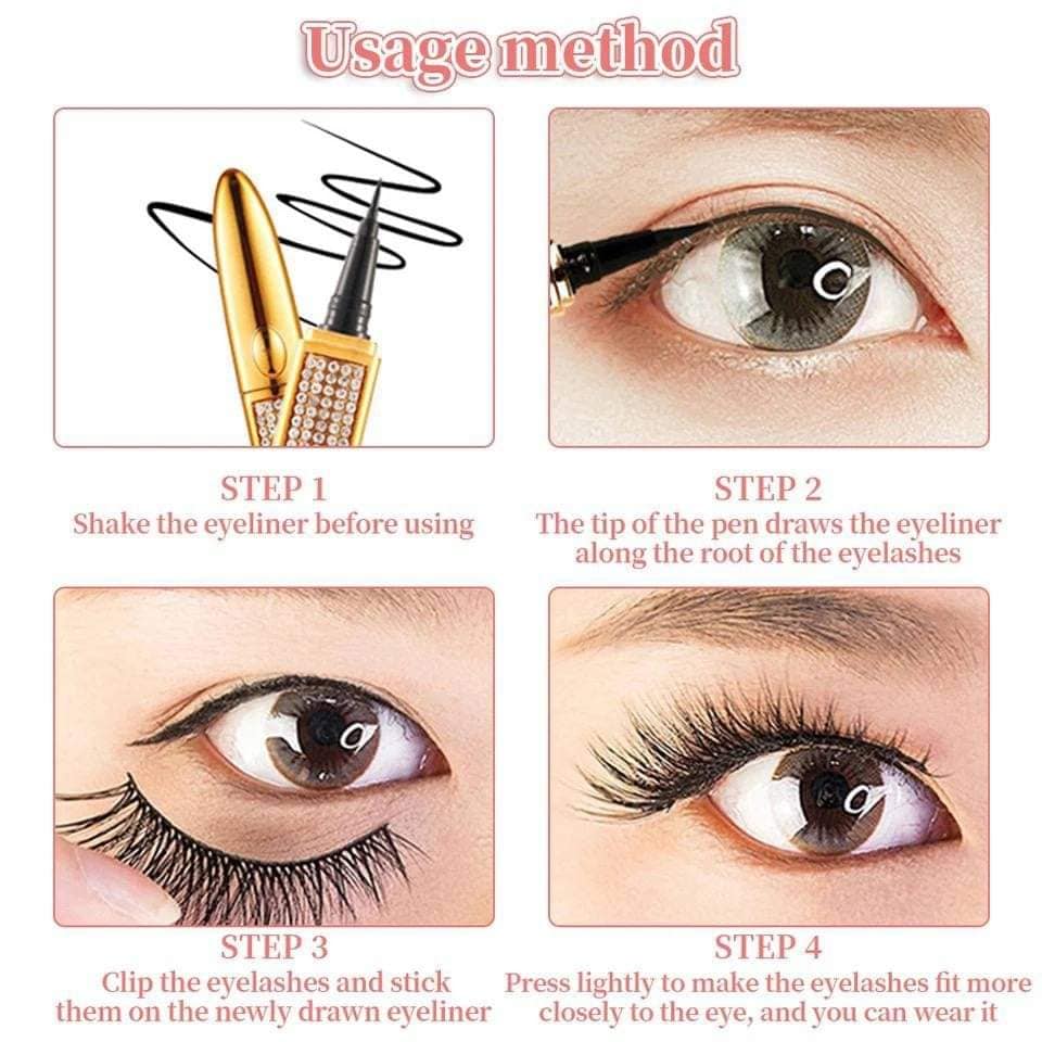 Miracle Adhesive Waterproof Liquid Eyeliner – Line, Define & Lock in Place