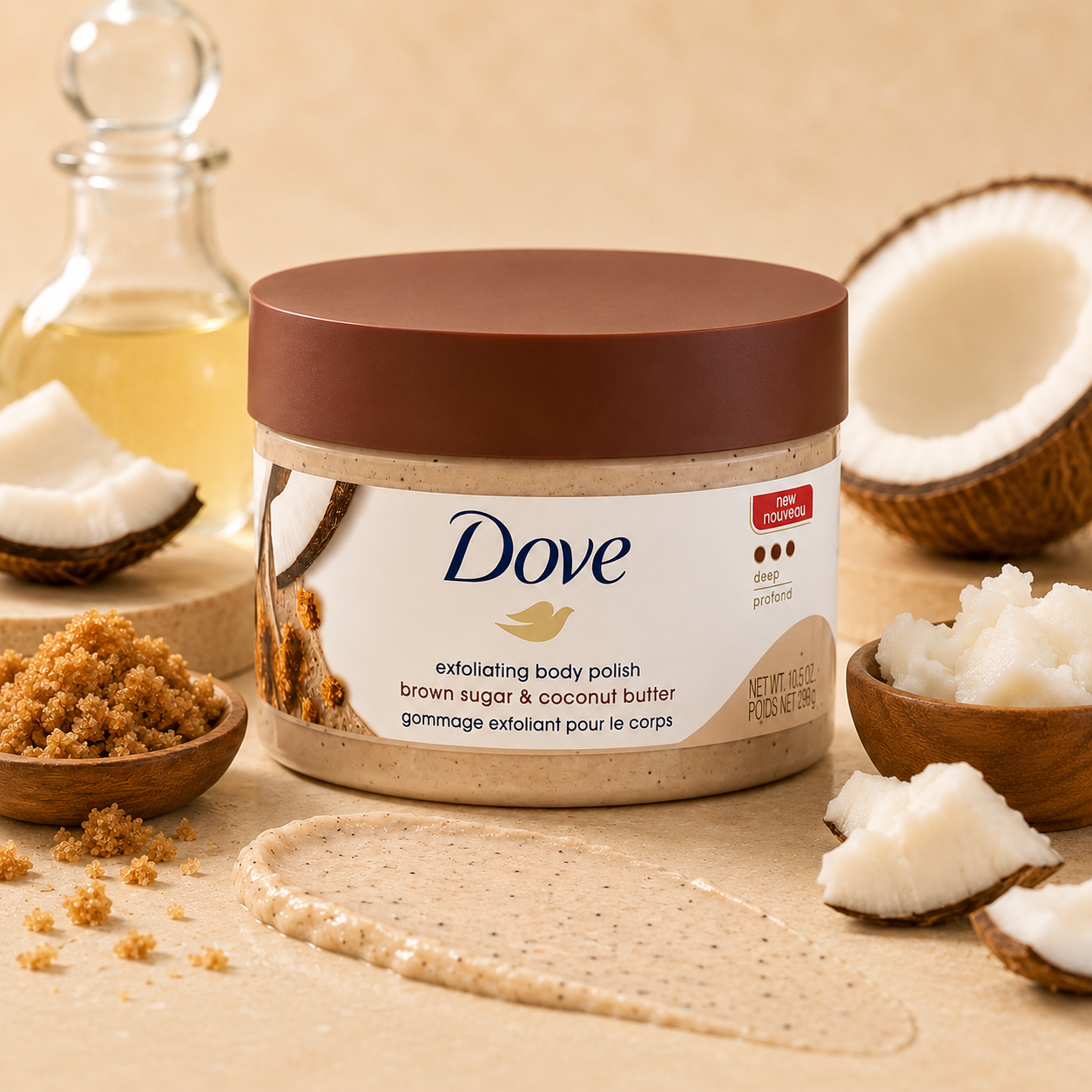 Dove Exfoliating Body Scrub – Smooth, Soft & Radiant Skin