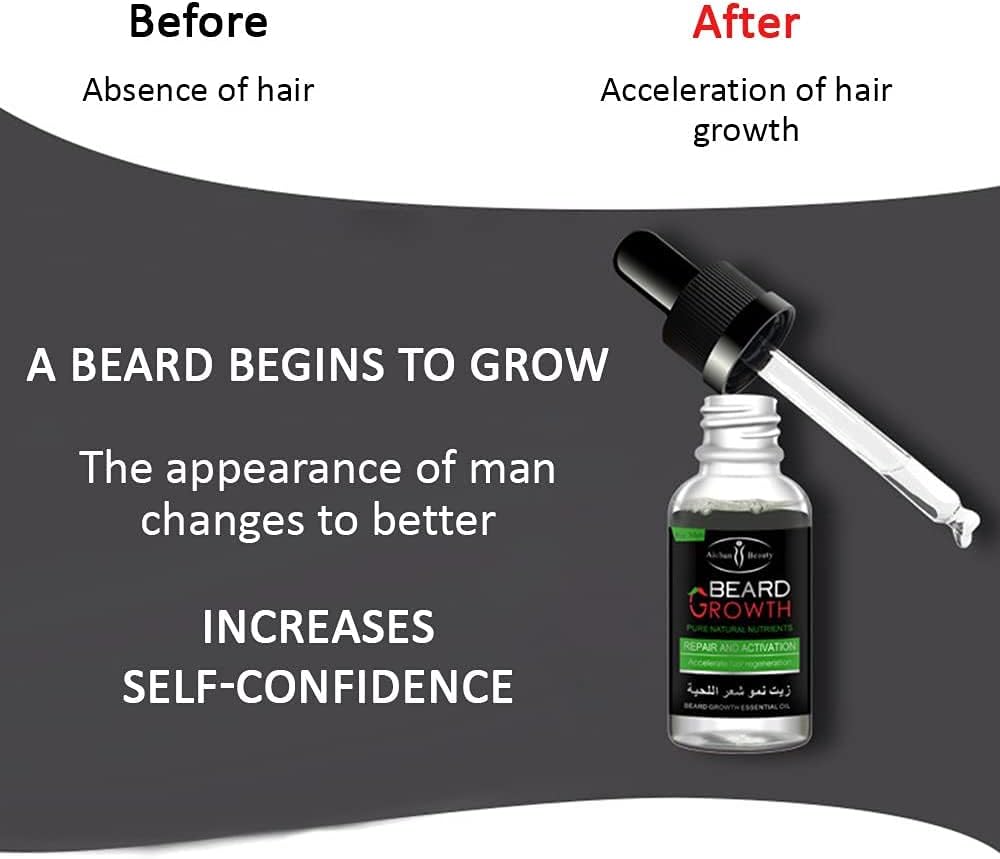 Aishun Beauty Beard Growth Serum – Thicker, Fuller, Stronger Beard