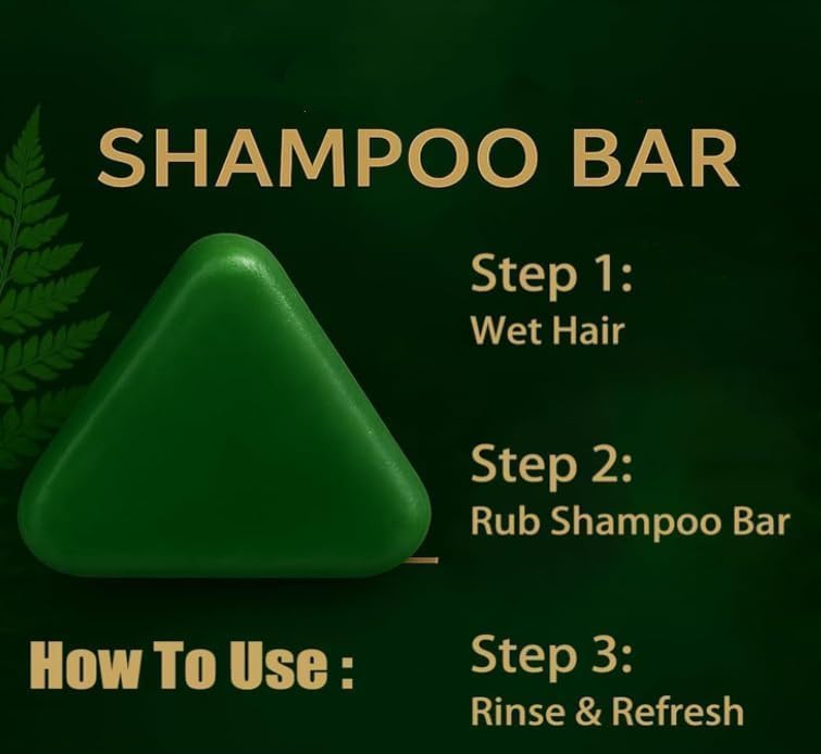 Nature Seven Green Soap Solid Shampoo