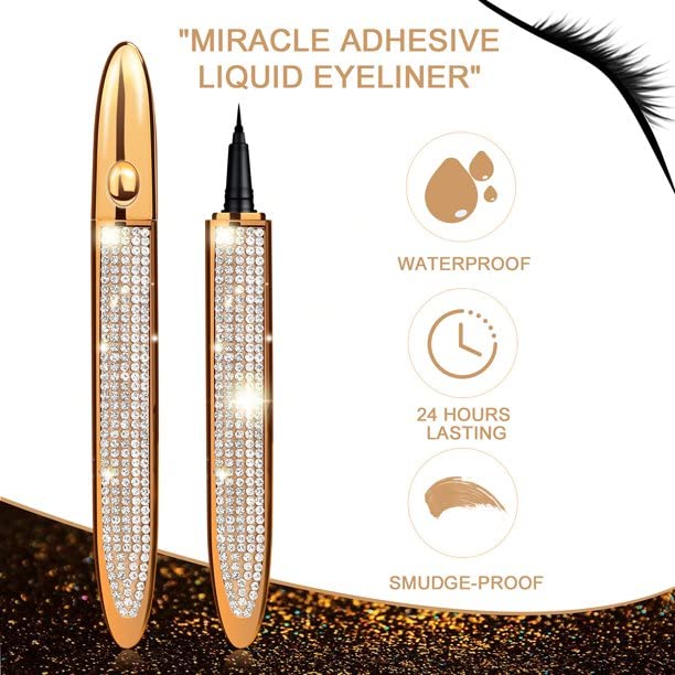 Miracle Adhesive Waterproof Liquid Eyeliner – Line, Define & Lock in Place