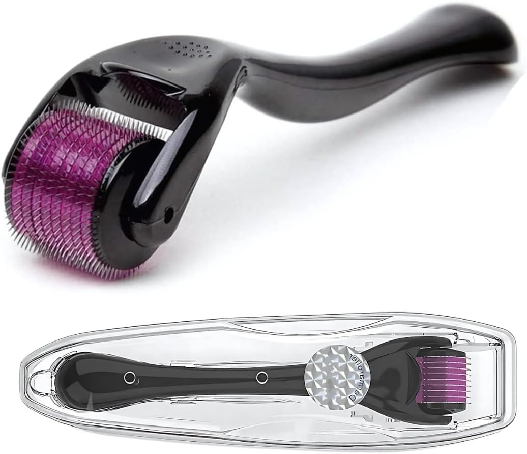 Derma Roller Microneedle Roller for Face (0.25mm, 540 Titanium Needles)