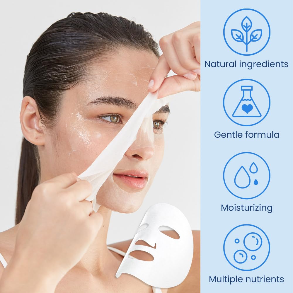 Elancy Blue Copper Peptide + Hyaluronic Acid Face Mask Sheet