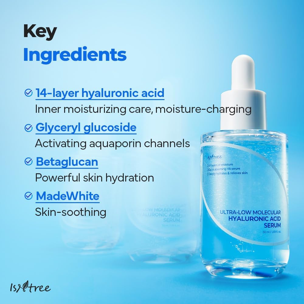 ISNTREE Ultra-Low Molecular Hyaluronic Acid Serum – Deep Hydration from Within
