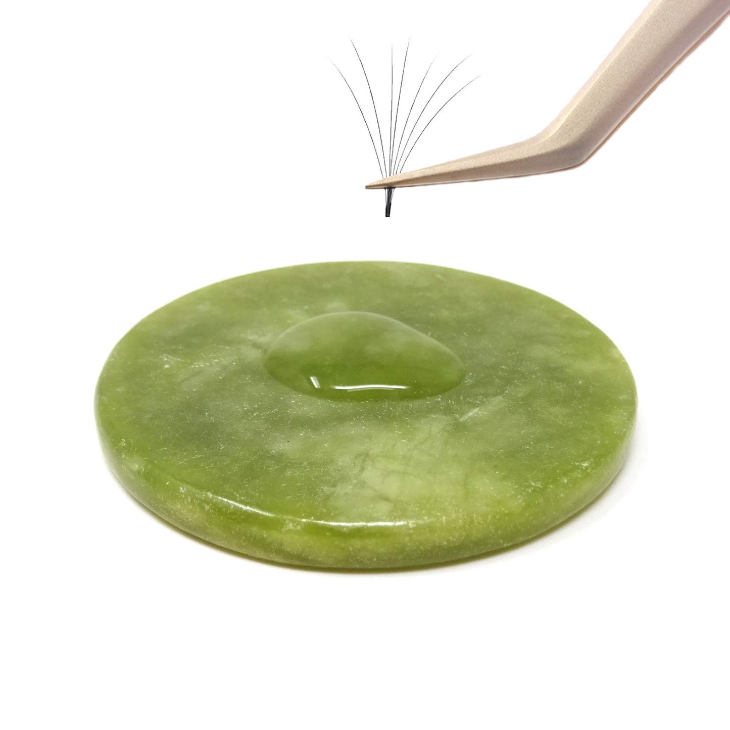 Small Jade Stone for Lash Extension Glue