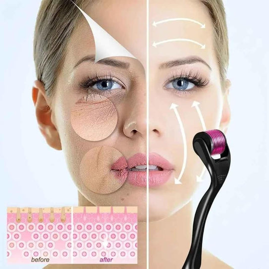 Derma Roller Microneedle Roller for Face (0.25mm, 540 Titanium Needles)