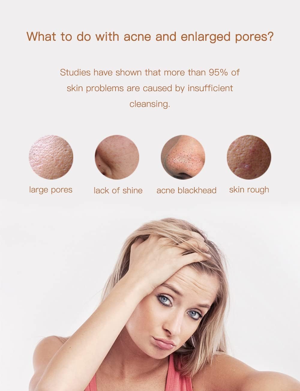 Silicone Facial Cleansing Brush Face Scrubber – Gentle, Deep & Hygienic Cleansing