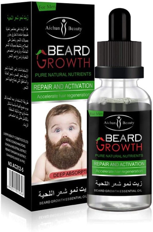 Aishun Beauty Beard Growth Serum – Thicker, Fuller, Stronger Beard