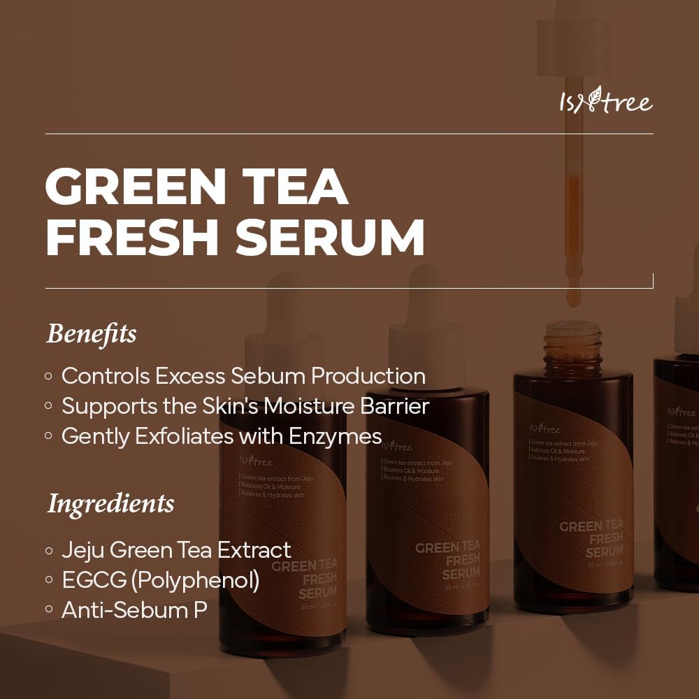 ISNTREE Green Tea Fresh Serum – Calm, Balance & Refresh Your Skin