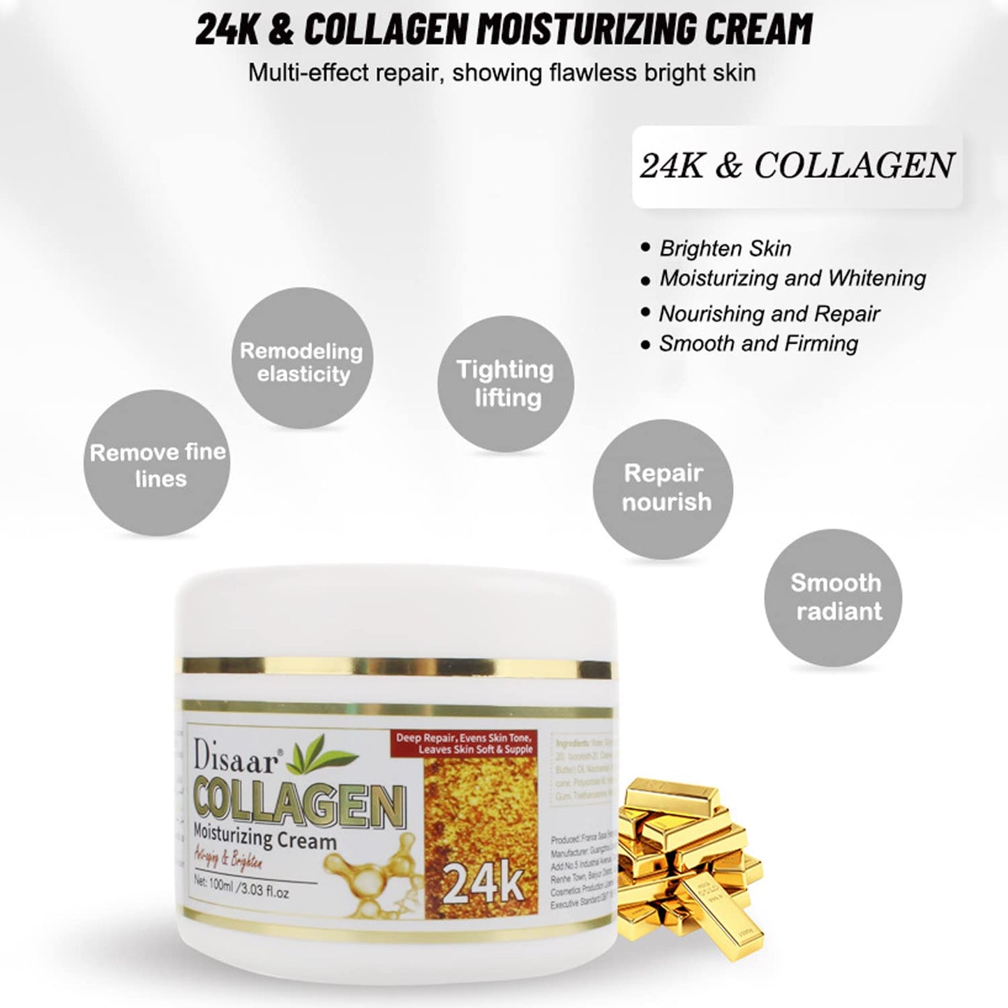 DISAAR Beauty Collagen Moisturizing Cream – Firm, Hydrate & Rejuvenate