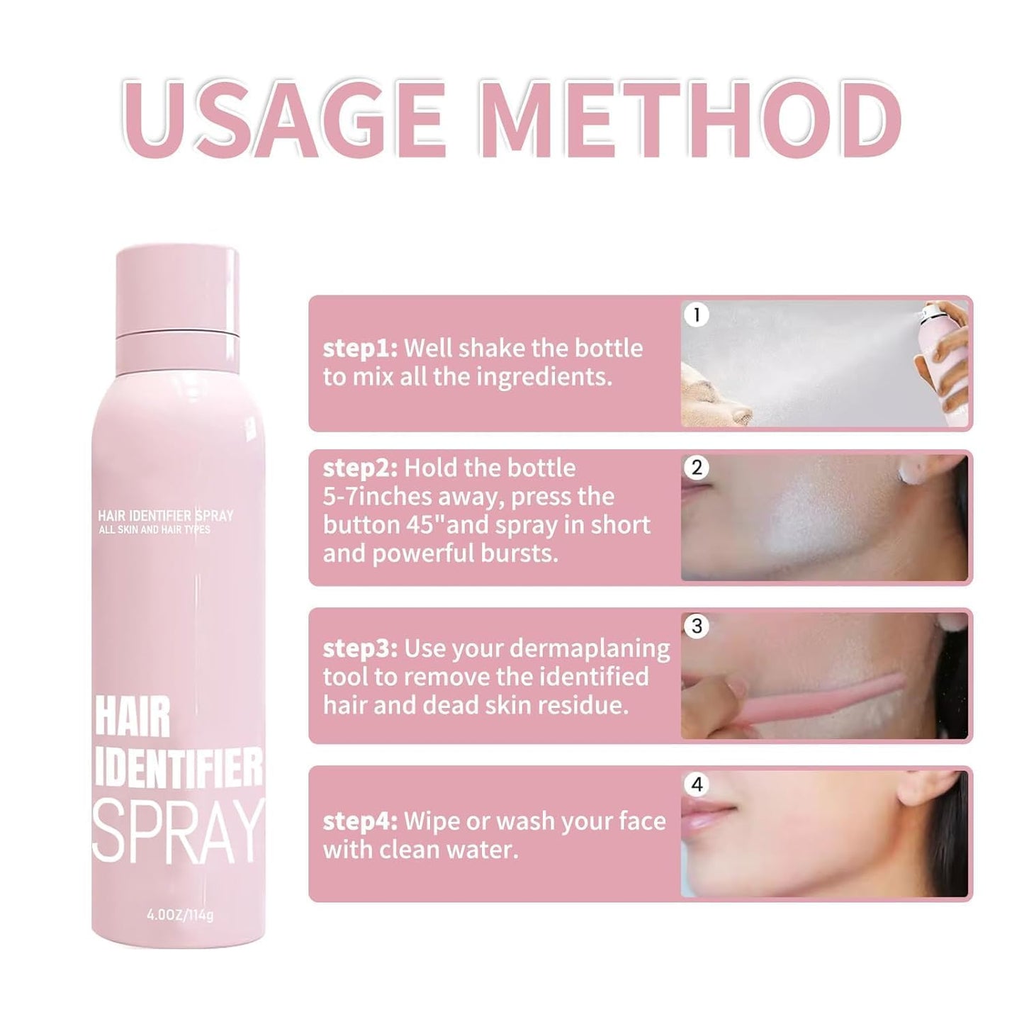 Hair Identifier Spray for Face Shaving – Spot Every Strand Before You Shave