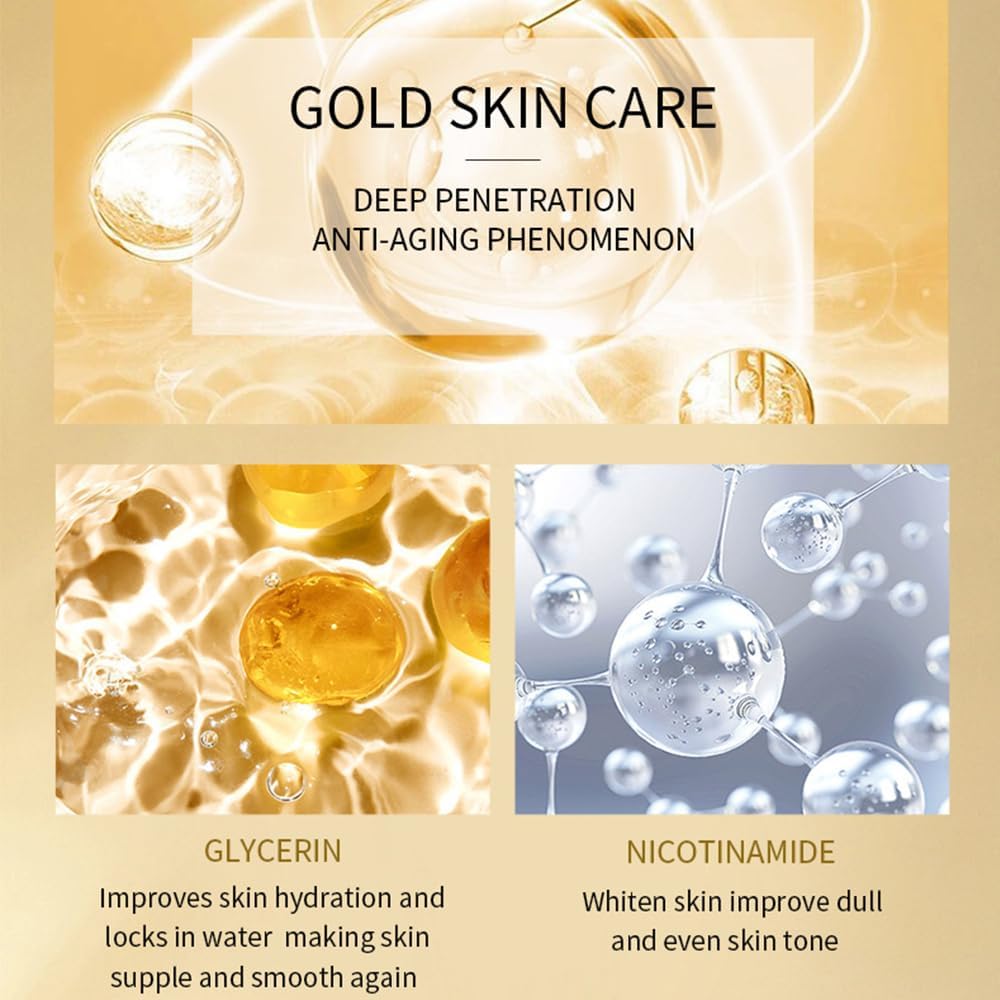 24K Gold Serum – Brighten, Firm & Glow