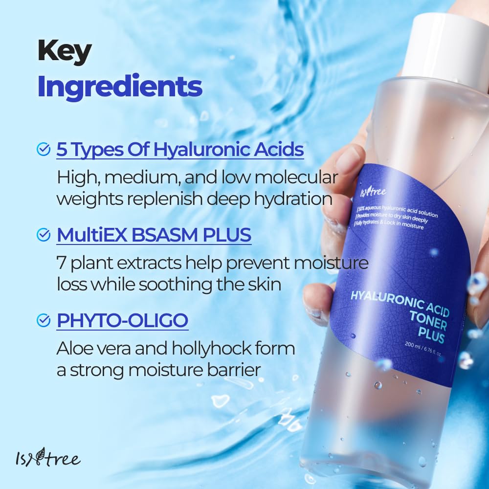 ISNTREE Hyaluronic Acid Toner – Deep Hydration, Lightweight Comfort