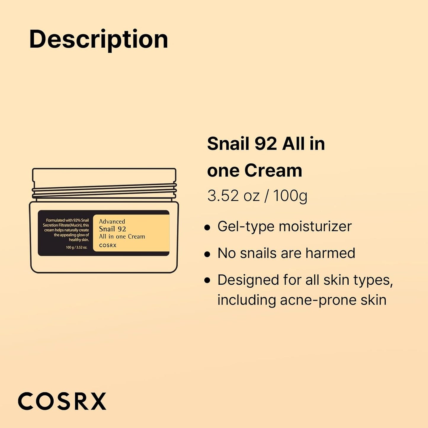 COSRX Advanced Snail 92 All In One Cream