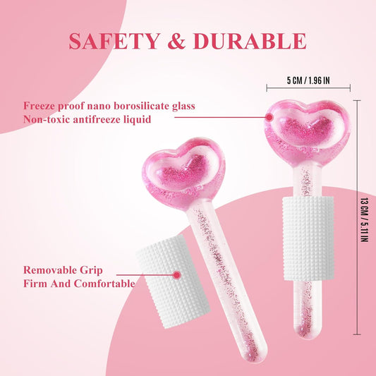 Heart-Shaped Ice Globes – Cool, Calm & Glow