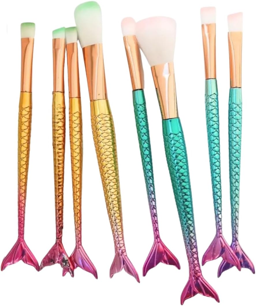 Mermaid Makeup Brush 4 Pieces Set