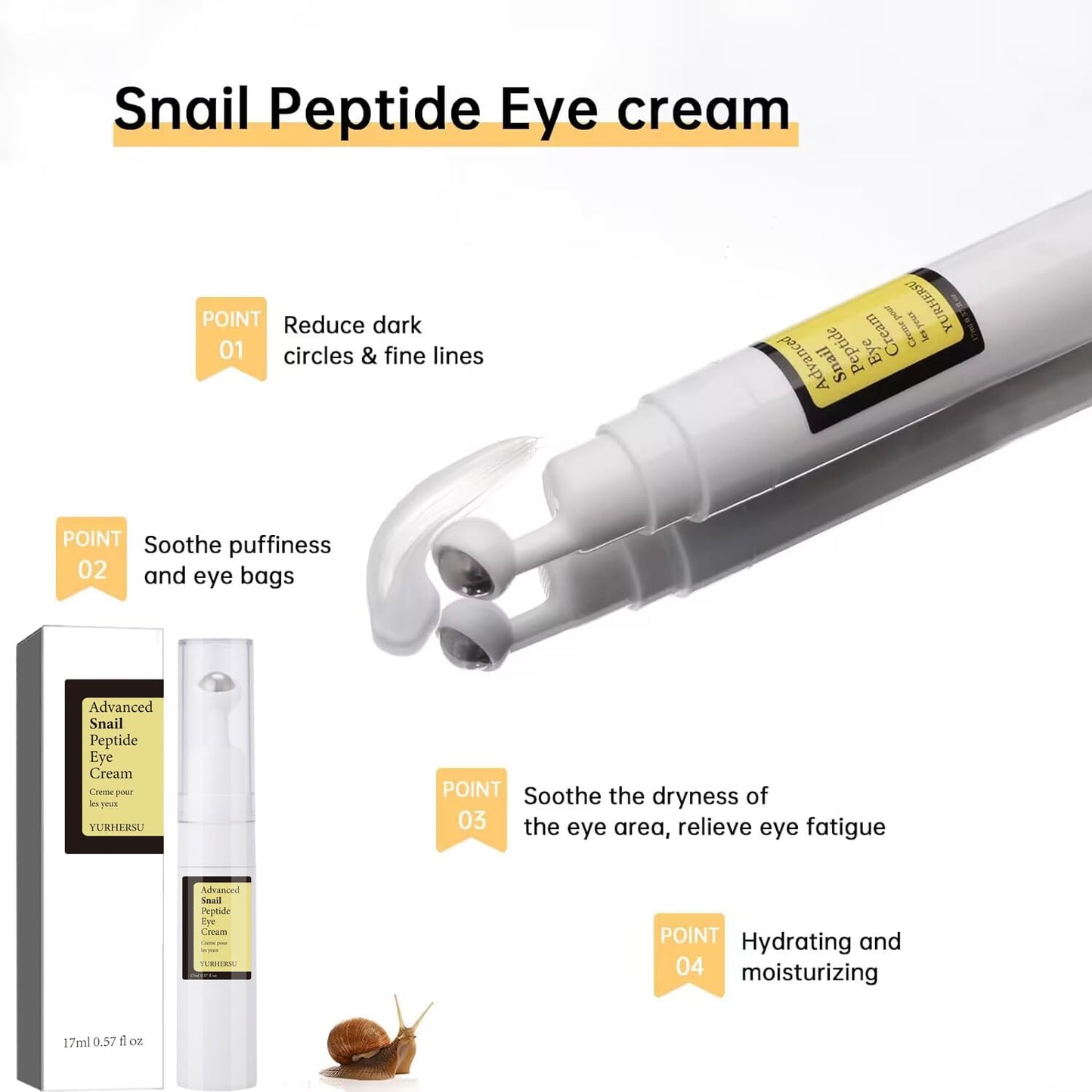 Advanced Snail Peptide Eye Cream – 17 ml