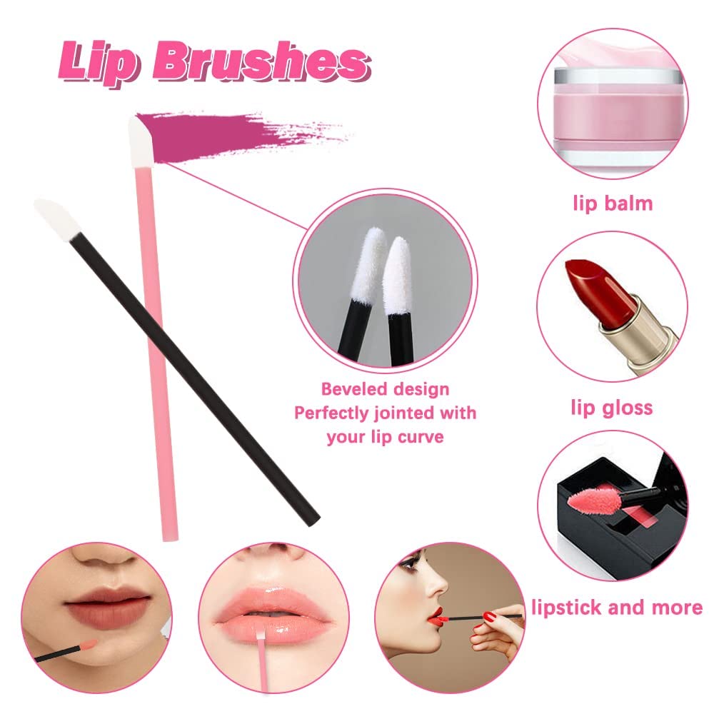 Disposable Lip Brushes – Pack of 60 Pieces – Apply, Blend & Perfect