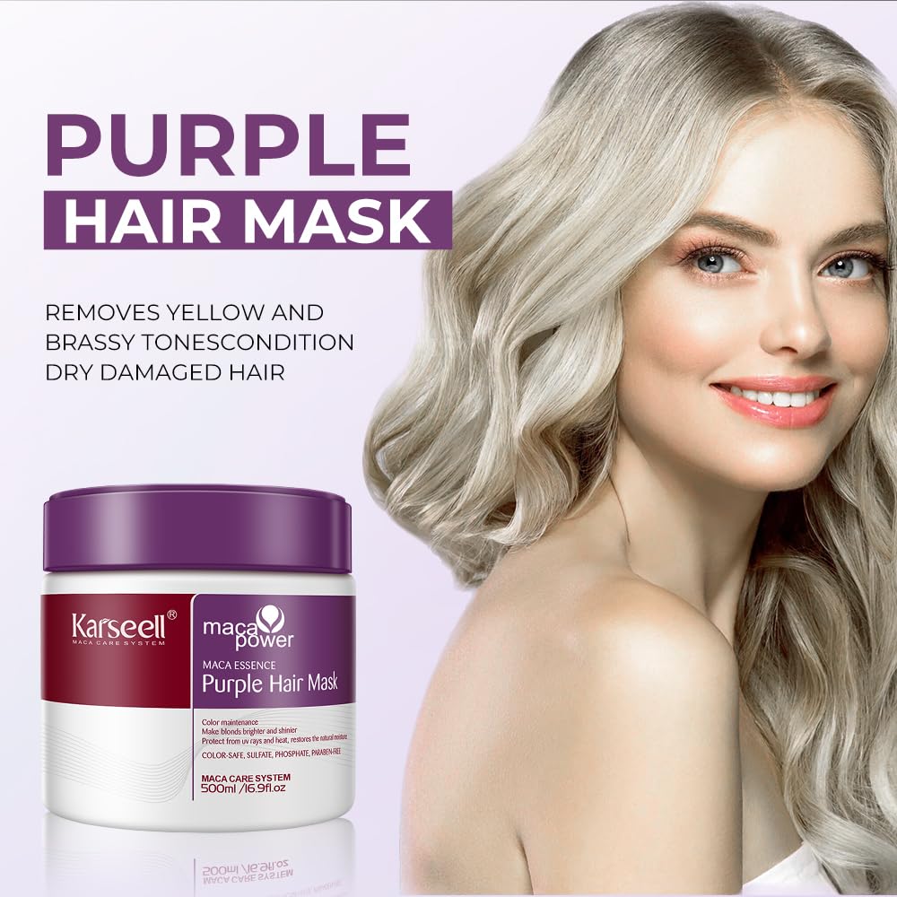 Karseell Purple Hair Mask – Tone, Repair & Shine