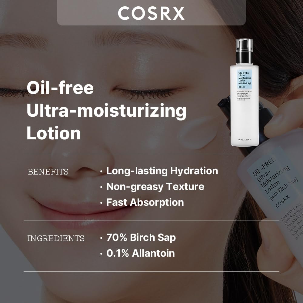 COSRX Oil-Free Ultra-Moisturizing Lotion (with Birch Sap) – 100 ml