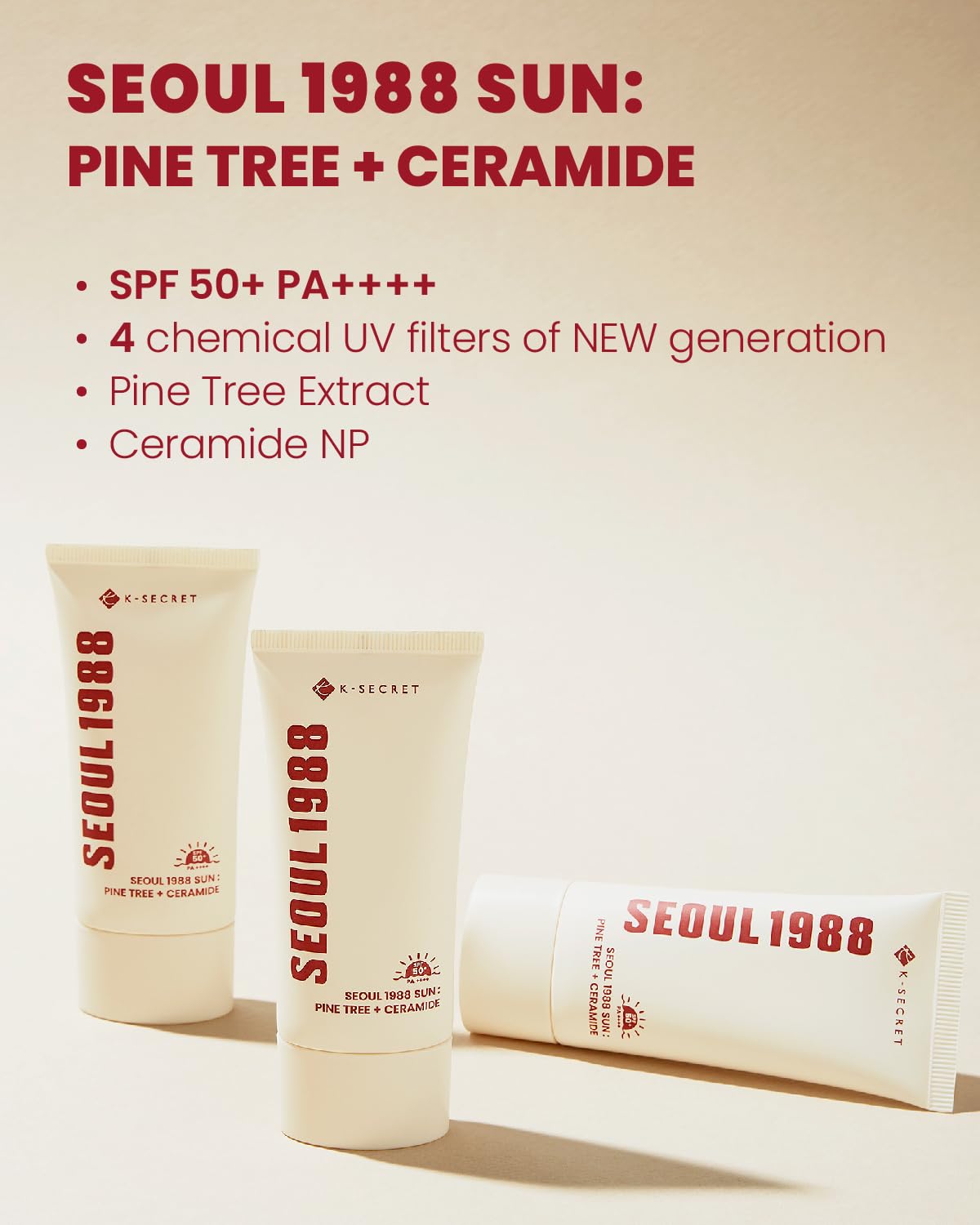 KSecret Seoul 1988 Sun : Pine Tree + Ceramide – Protect, Strengthen & Glow