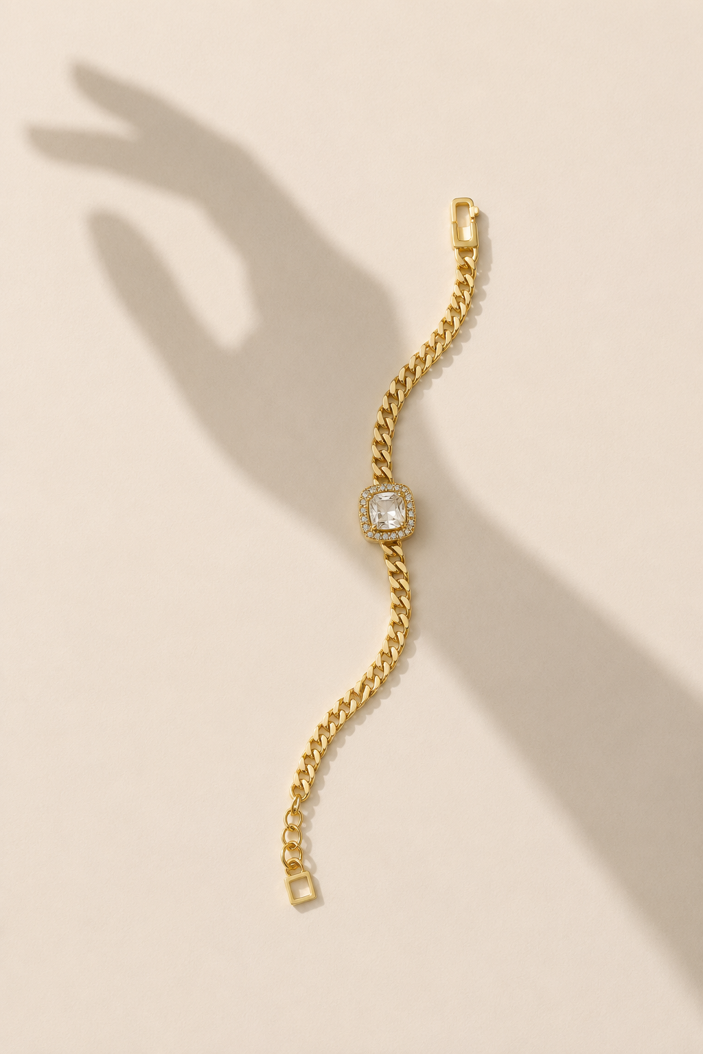 Crystal Cuban Link Bracelet
