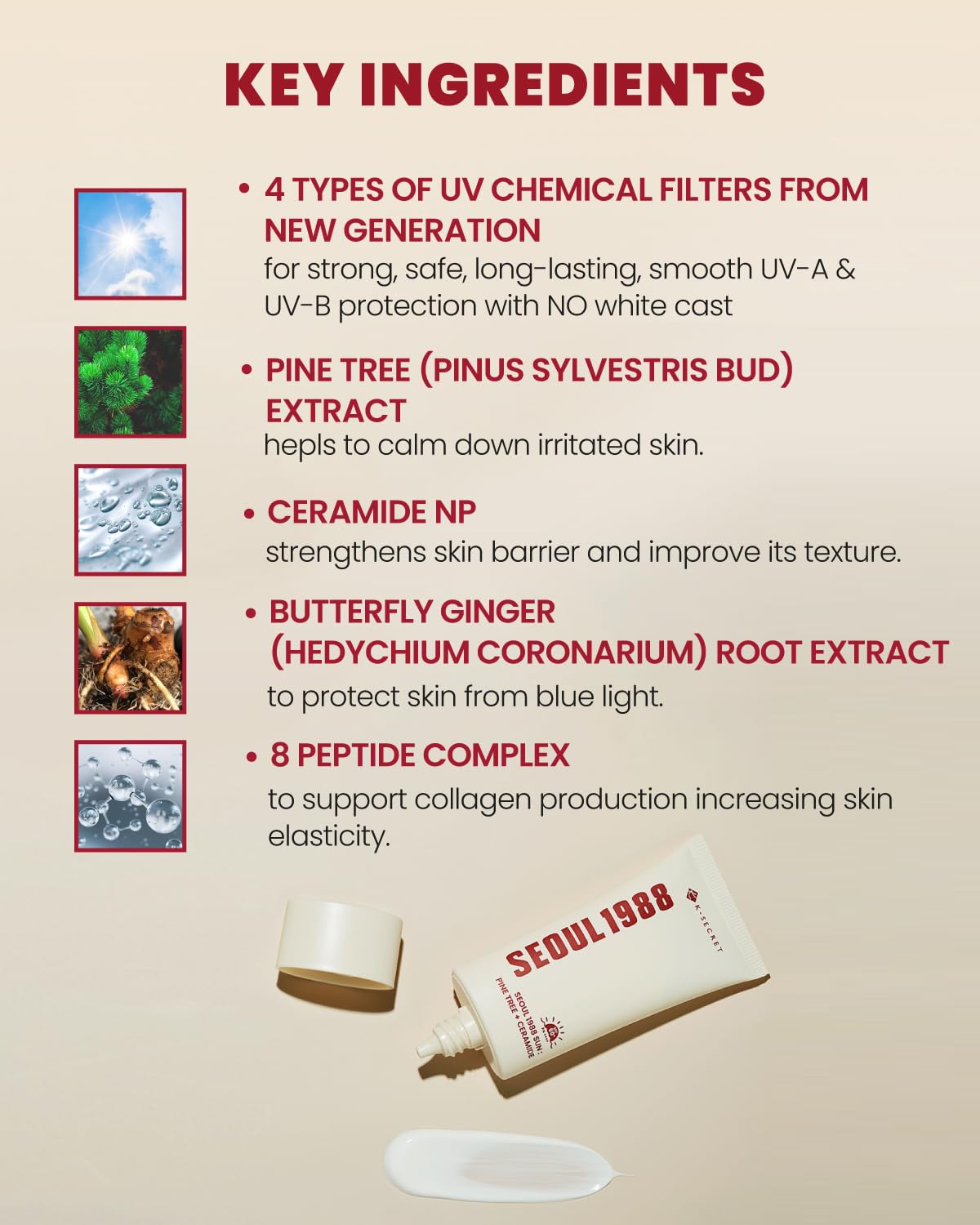 KSecret Seoul 1988 Sun : Pine Tree + Ceramide – Protect, Strengthen & Glow