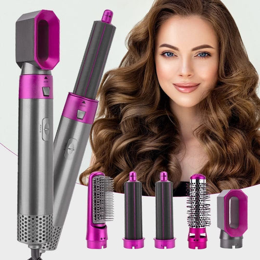 5-in-1 Hot Air Hair Dryer & Styler Tool Set – Dry, Curl, Straighten & Volumize in One