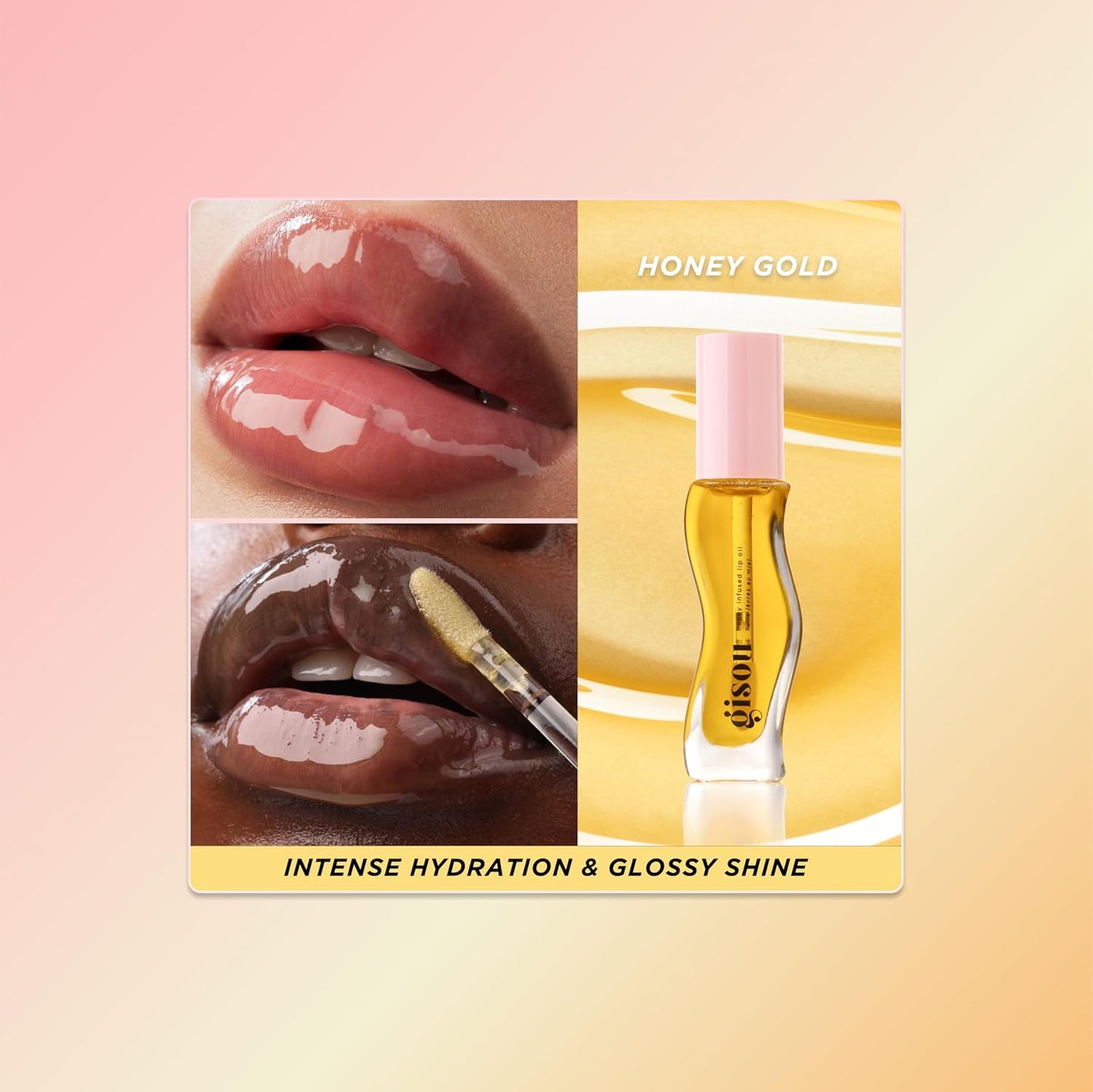 Gisou Honey Infused Lip Oil – Shine, Hydration & Softness in One Swipe