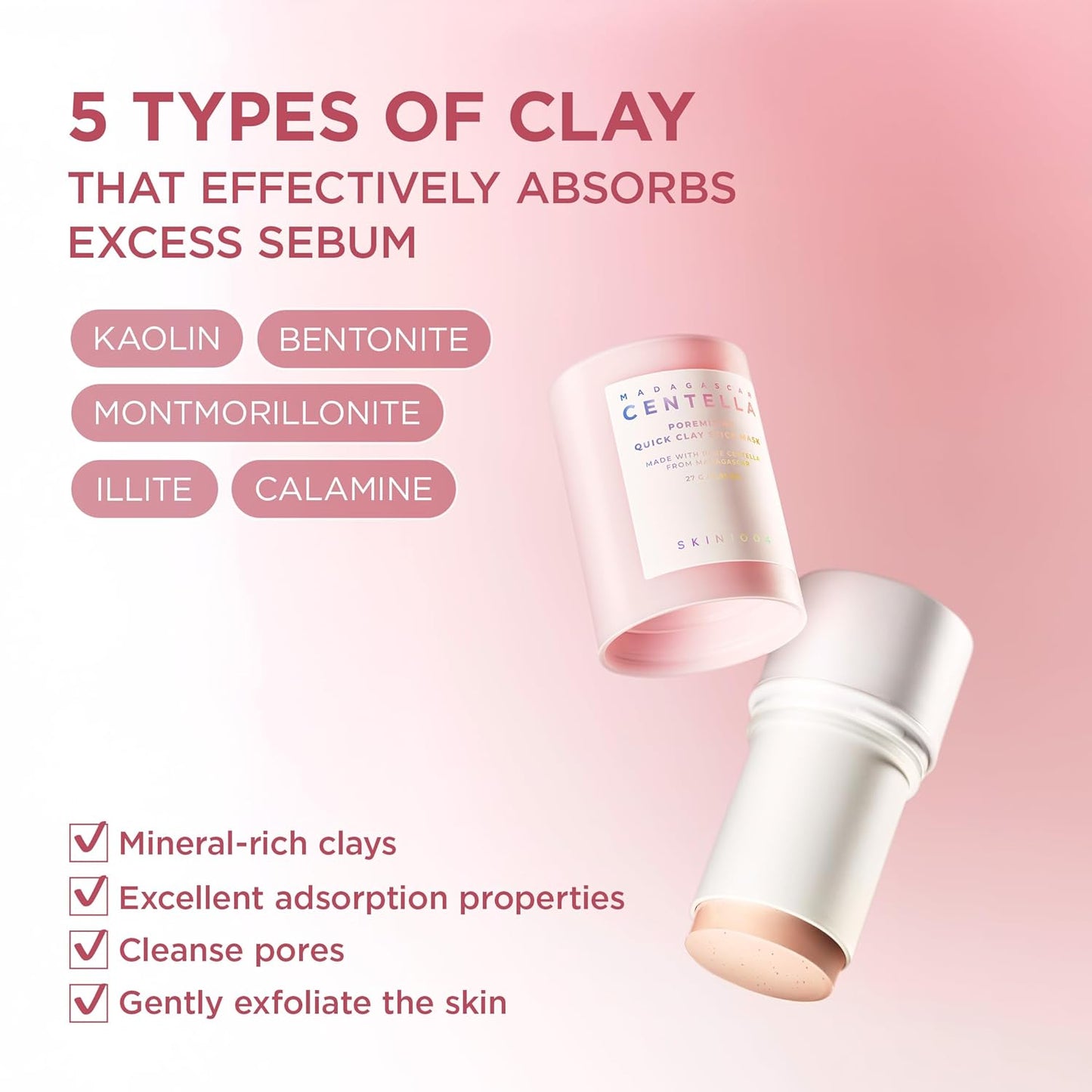 SKIN1004 Madagascar Centella Poremizing Quick Clay Stick Mask