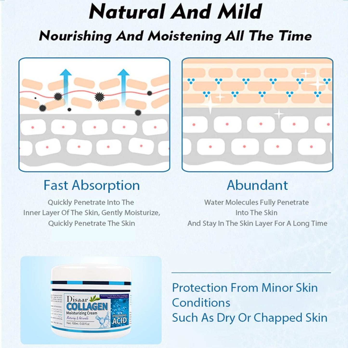 DISAAR Beauty Hyaluronic Acid Moisturizing Cream – Deep Hydration & Plump Skin