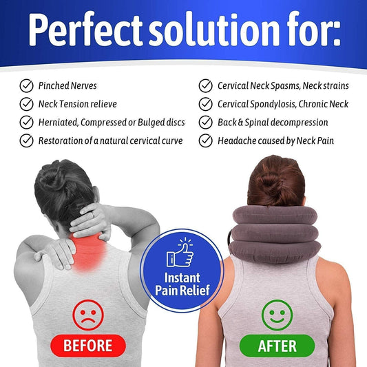 Cervical Neck Traction Device – Instant Neck Pain Relief & Posture Support