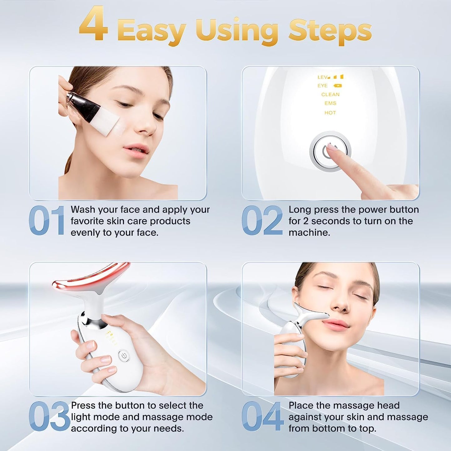 Face Massager – Microcurrent Face Lift Device (3 Modes)