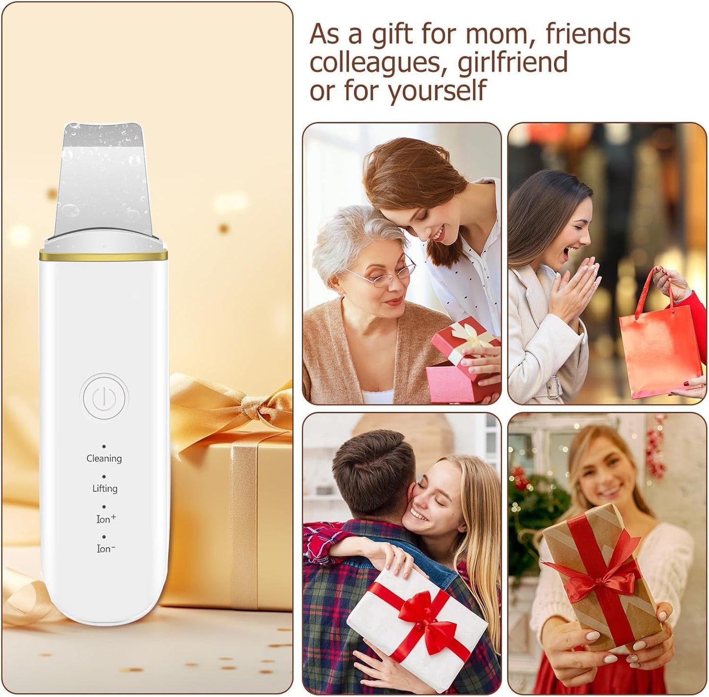 Ultrasonic Skin Scrubber & Face Lifting Device