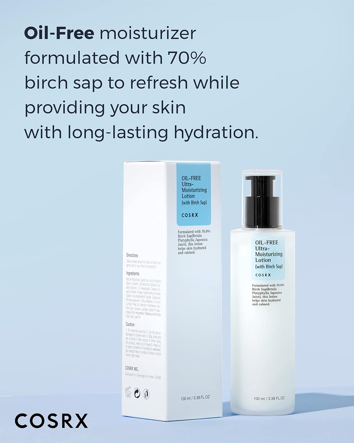 COSRX Oil-Free Ultra-Moisturizing Lotion (with Birch Sap) – 100 ml