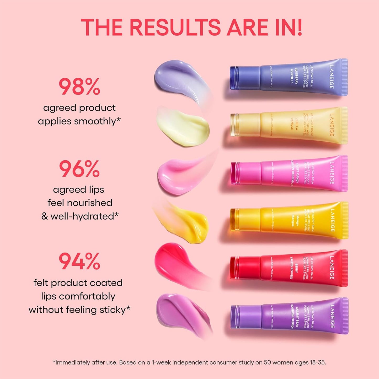 La Neige Lip Glowy Balm – 3-Piece Set