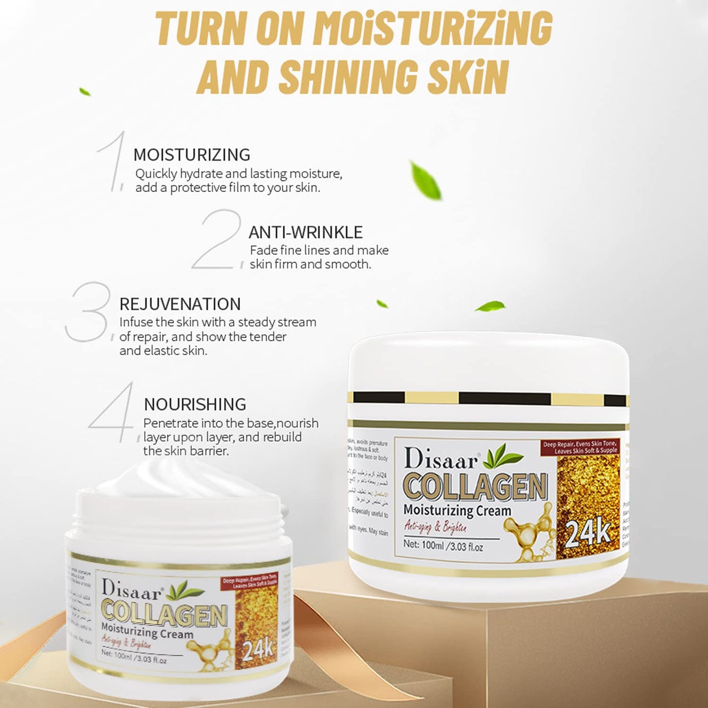 DISAAR Beauty Collagen Moisturizing Cream – Firm, Hydrate & Rejuvenate