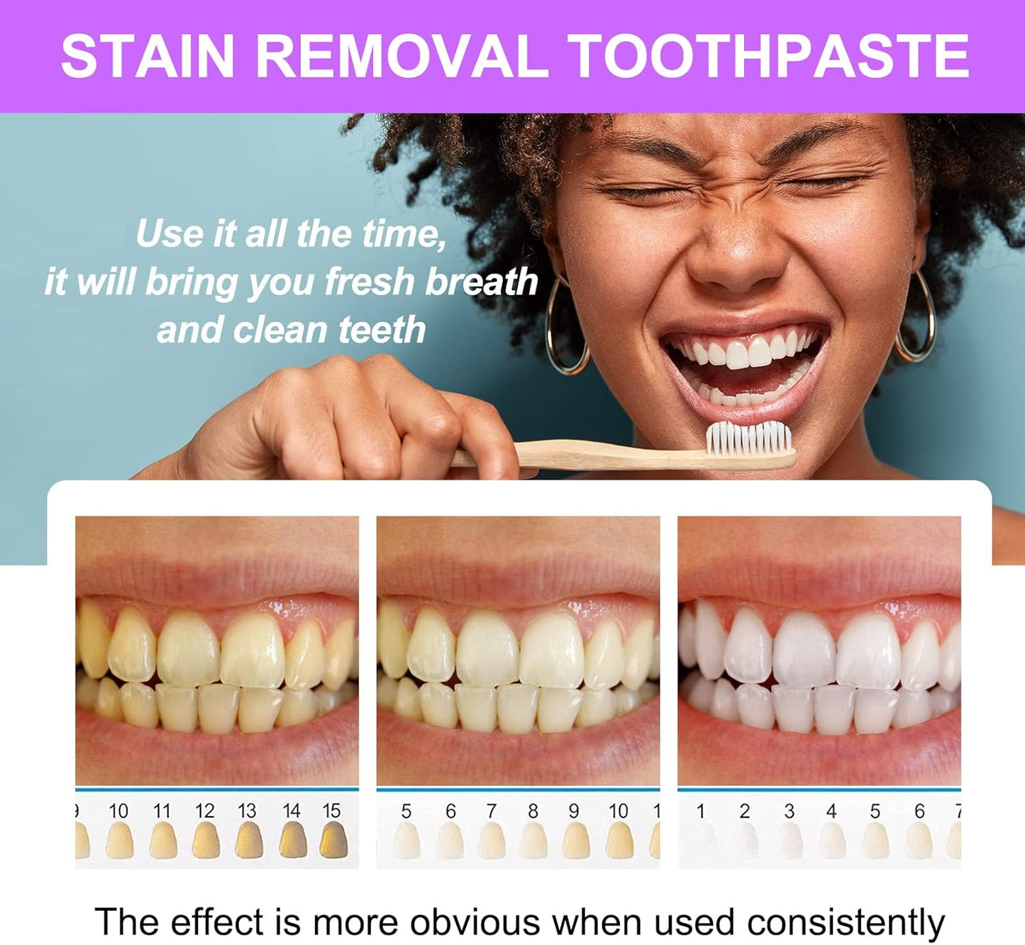 Foaming Baking Soda Toothpaste 🦷 (Fruit Flavors)