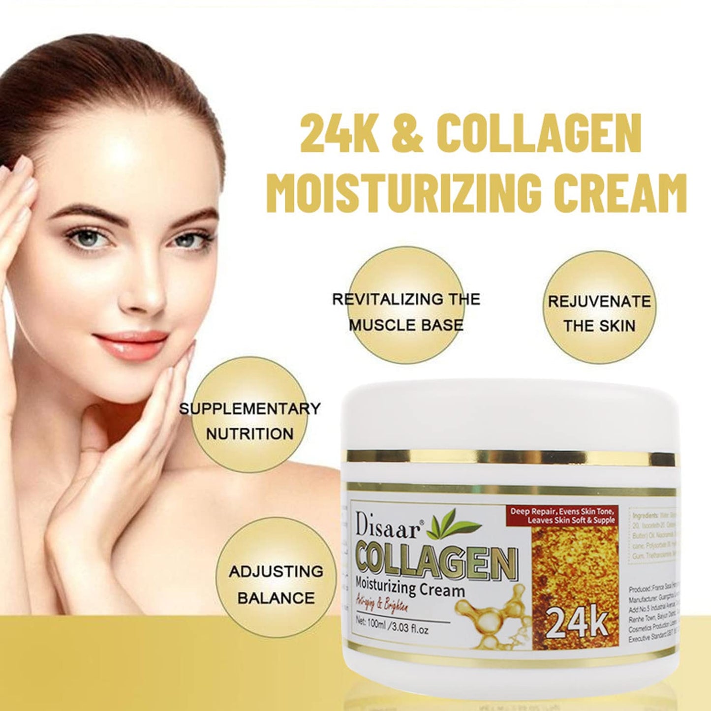 DISAAR Beauty Collagen Moisturizing Cream – Firm, Hydrate & Rejuvenate