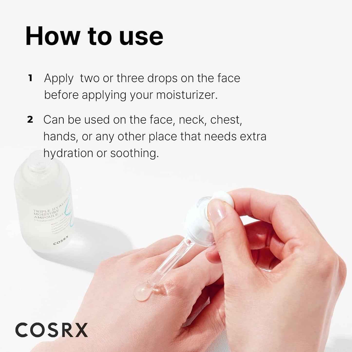 COSRX Triple Hyaluronic Moisture Ampoule – Deep, Lasting Hydration