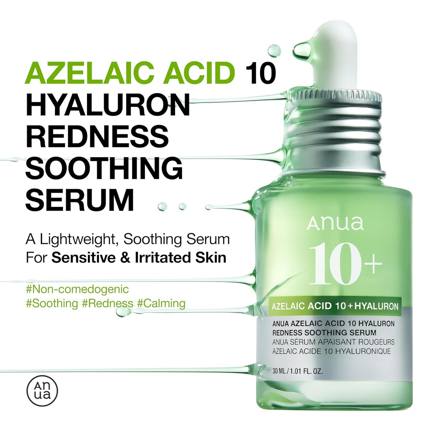Anua Azelaic Acid 10+ Hyaluron Redness Soothing Serum