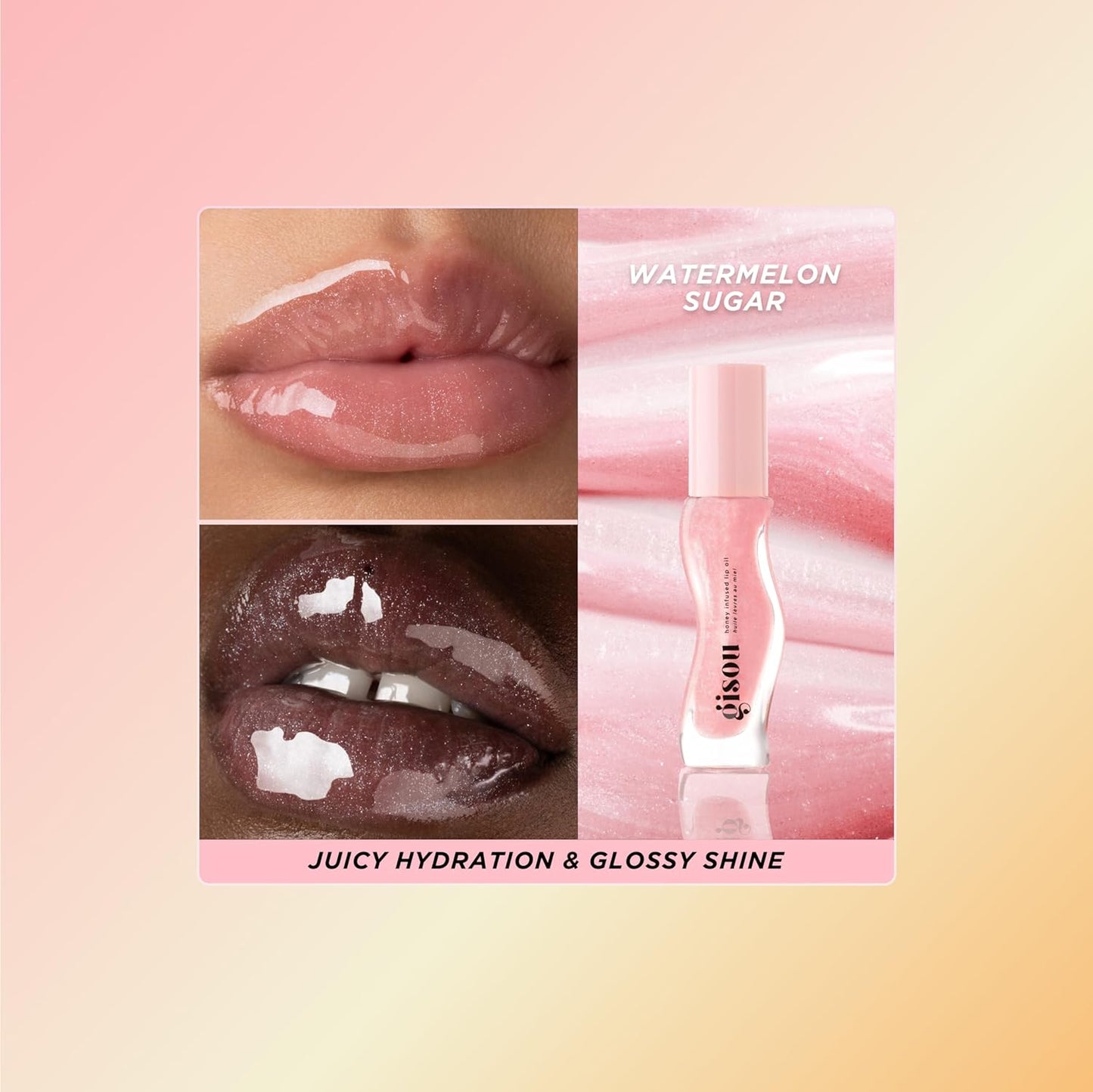 Gisou Honey Infused Lip Oil – Shine, Hydration & Softness in One Swipe