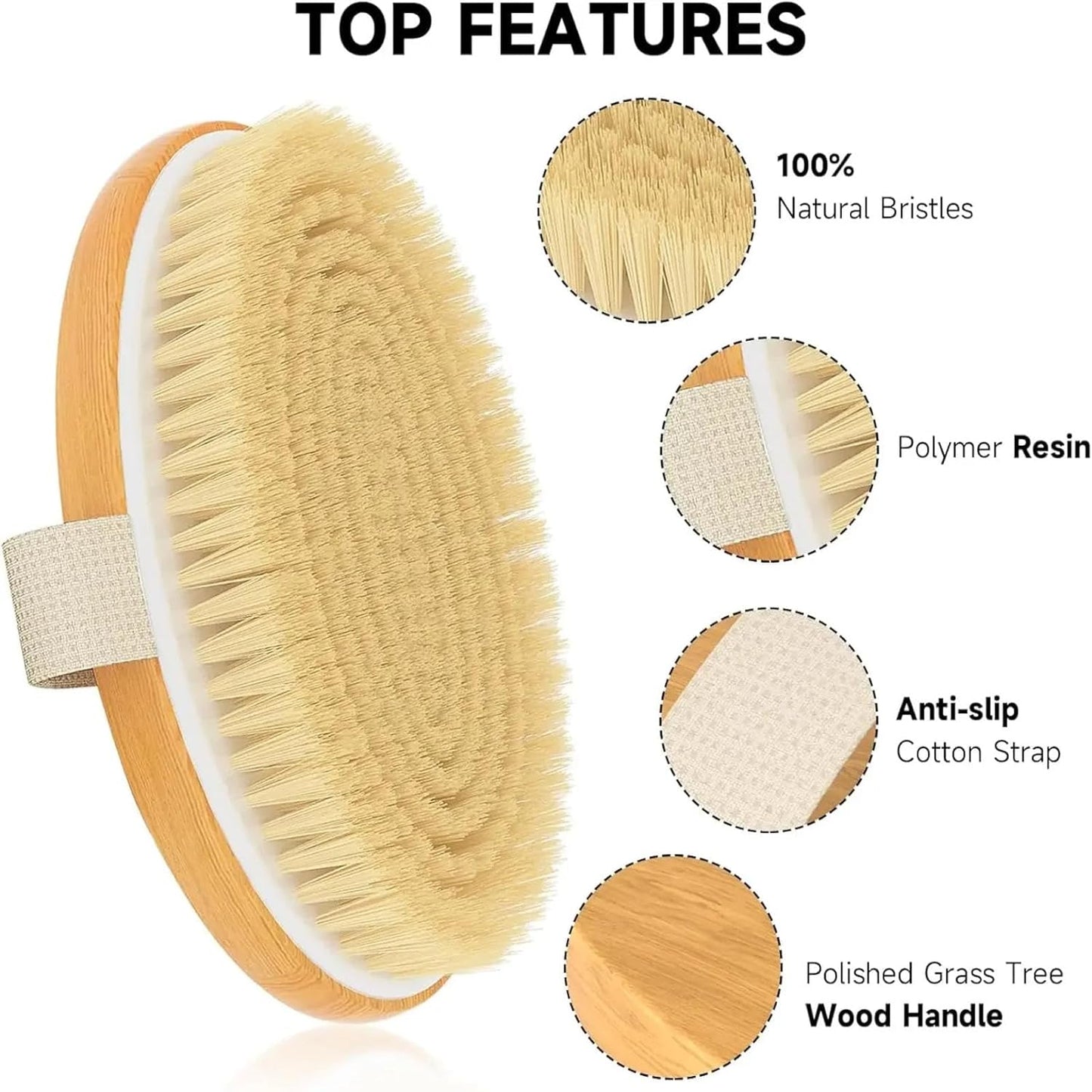 Natural Dry Body Brush